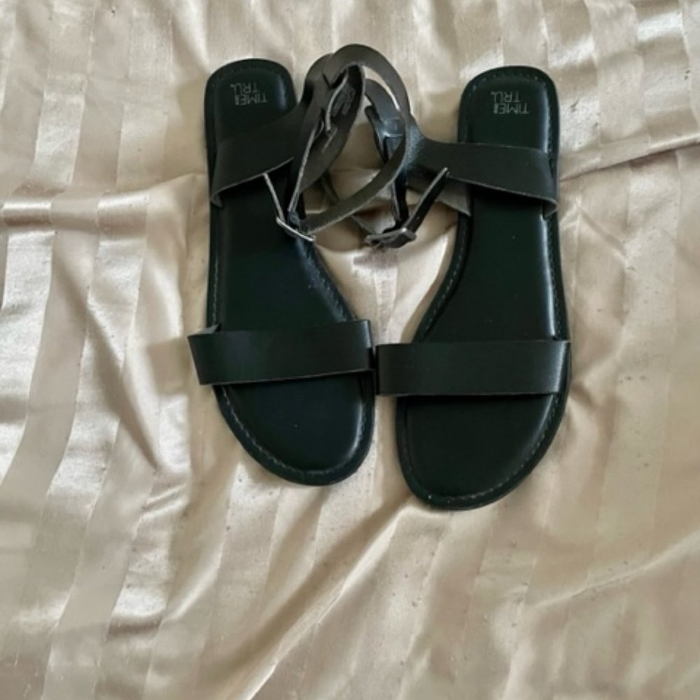 Black Ankel Strap Sandals